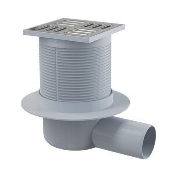 Сливной трап AlcaPlast 105x105/50мм с бок. подвод.