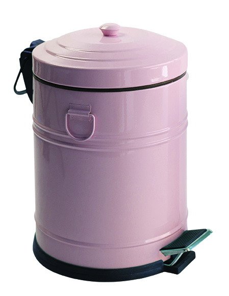 Відро для сміття з педаллю 5л, VINTAGE EFOR кольору рожевого