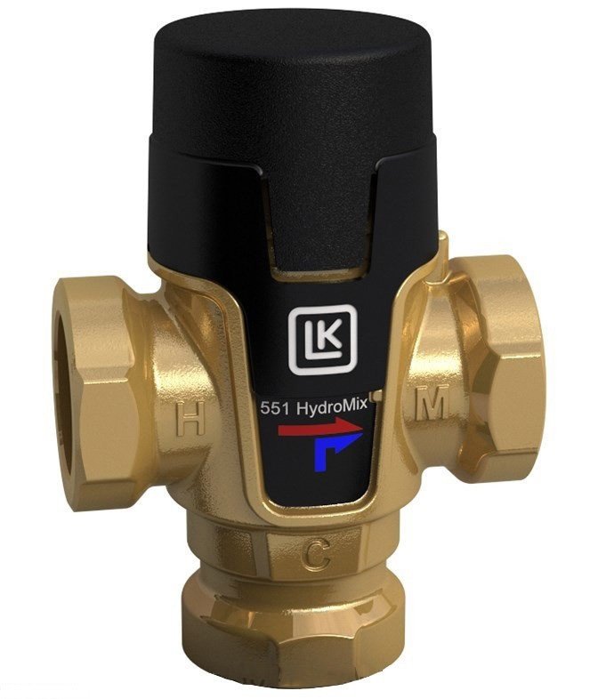 LK 551 Змішувальний клапан Hydromix 3/4 ВВВ для ГВП та теплої підлоги LK Armatur