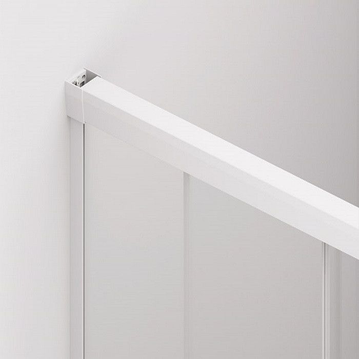 бічна стінка, 900 мм, скло прозоре, профіль білий матовий Sanswiss CAST0900907 WhiteLine CADURA