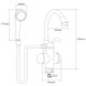 Кран-водонагрівач проточний S95 3.0Квт 0,4-5Бар для ванни Aquatica, гусак вухо на гайці (Lz-6C111W) - 2