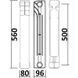 Секция биметаллического радиатора QUEEN THERM 500/96 мм (198 Вт) - 10