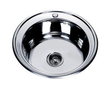 Мойка круглая, Mira врезная 510х180 Satin MR 510