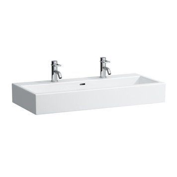 Умывальник Laufen LIVING CITY 155*460*1000мм, с 2мя отверстиями под смеситель, расстояние 400мм