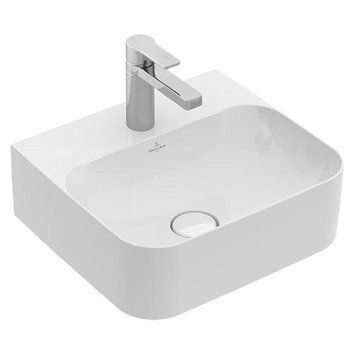 Умывальник Villeroy&Boch FINION 43*39см без перелива, с отверстием под смеситель, цвет белый альпин С+