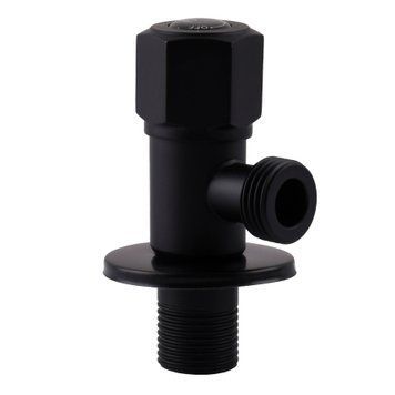 Кран угловой Professional 1/2&Prime;X1/2&Prime; NV-QP888 BLACK