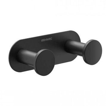 Крючок двойной Nimbus GW05 70 04 03B, нержавеющая сталь, черный мат