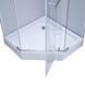 Душевая кабина Lidz Dozorca SC90x90.CRM.LOW.TR, стекло прозрачное 6 мм - 3
