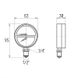 Термоманометр Icma 1/2" 0-4 бар, нижнее подключение №258 - 2