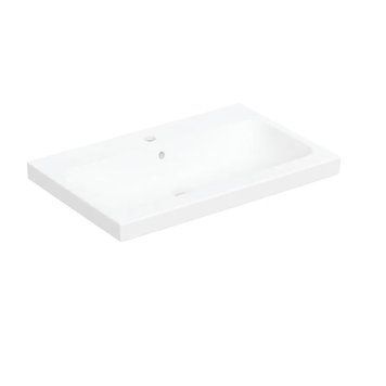 Раковина iCon Light 75 см, с 1 отверстием под смеситель, с переливом, цвет белый матовый (501.848.JT.1)