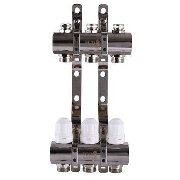 Коллектор с регуляторами и креплением ECO 001С 1&Prime;x3