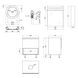 Комплект меблів для ванної Qtap Robin тумба + раковина + Дзеркальна шафа QT044RO42981 - 2