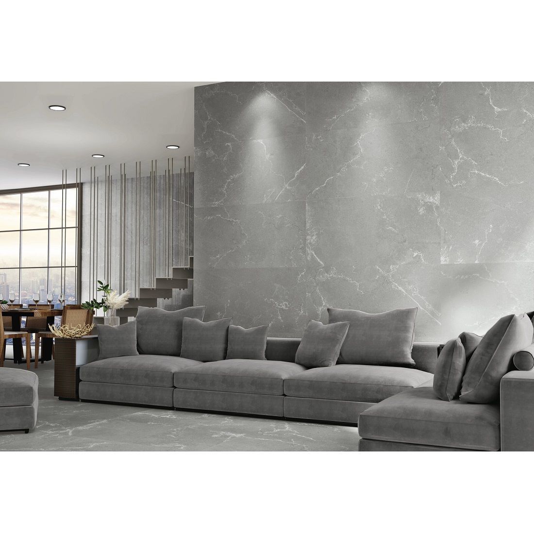 Плитка FRECCIA KINGSTONE GREY RECT