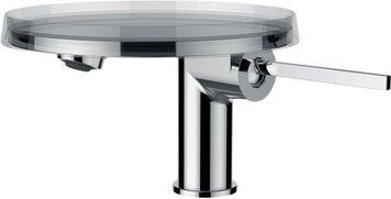 KARTELL змішувач для умивальника, одноручний, довжина викиду 110мм, без донного клапана, хром