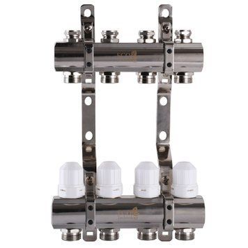 Коллектор с регуляторами и креплением ECO 001С 1&Prime;x4