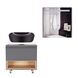 Комплект меблів для ванної Qtap Robin тумба + раковина + Дзеркальна шафа QT044RO42982 - 1