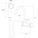 Кран-водонагрівач проточний S93 3.0Квт 0,4-5Бар для ванни Aquatica, гусак вухо настінний гайці (Jz-7C141W) - 3