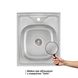 Кухонна мийка Lidz 5060 Сатин 0,6 мм (LIDZ506006SAT) - 3